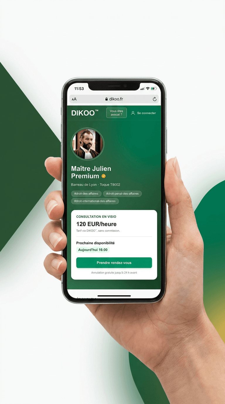Étape 2 : choisissez l'avocat qui vous correspond parmi nos suggestions
