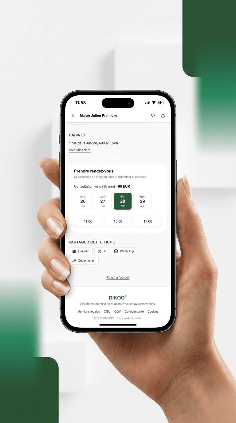 Étape 3 : réservez votre créneau de consultation en visio